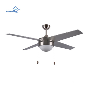 Aquacubic 52 in. Indoor Ceiling Fan with Remote Control and Dimmable Integrated LED Light Frosted Fixture